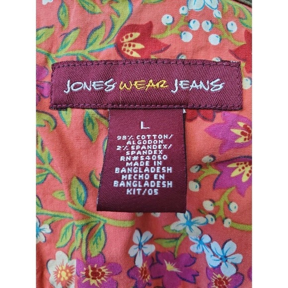 Jones Wear Jeans Women's Green Cotton Long Sleeve Button Casual Jacket - Picture 10 of 13